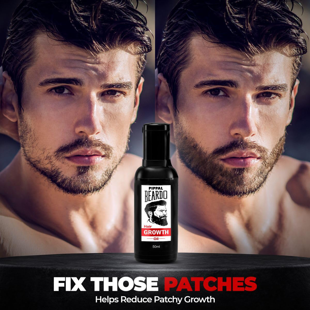 Beardo Beard And Hair Growth Oil 3X50ml Faster Beard Growth