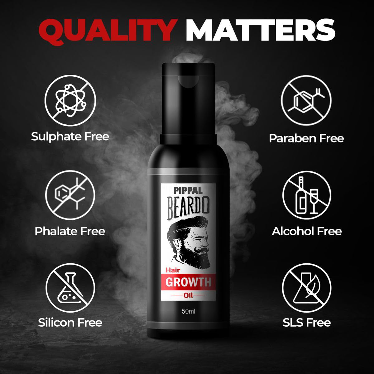 Beardo Beard And Hair Growth Oil 3X50ml Faster Beard Growth